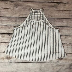 Tobi Black and White Stripped Halter Top Size S